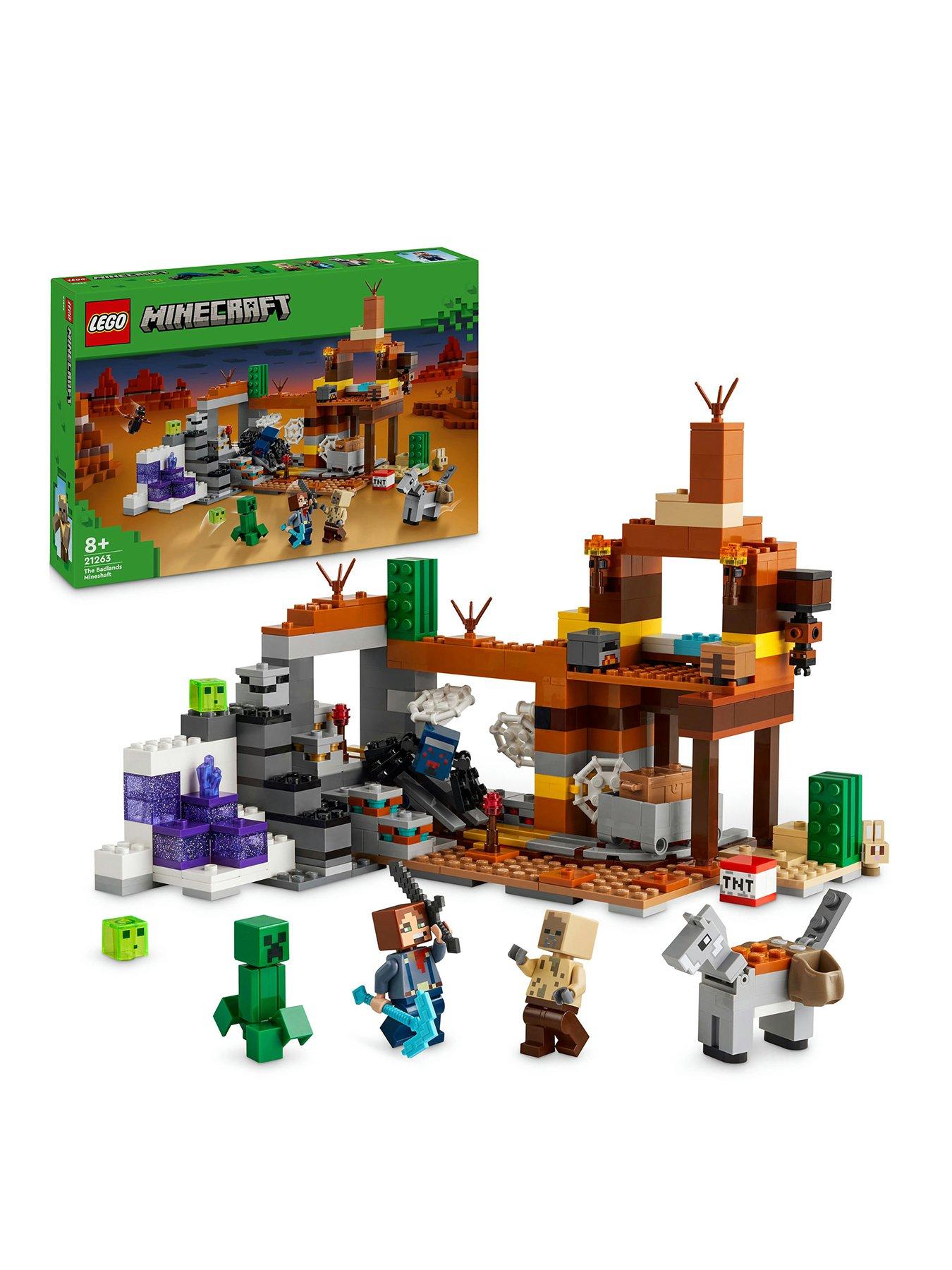  image of lego-minecraft-the-badlands-mineshaft-toy-set-21263