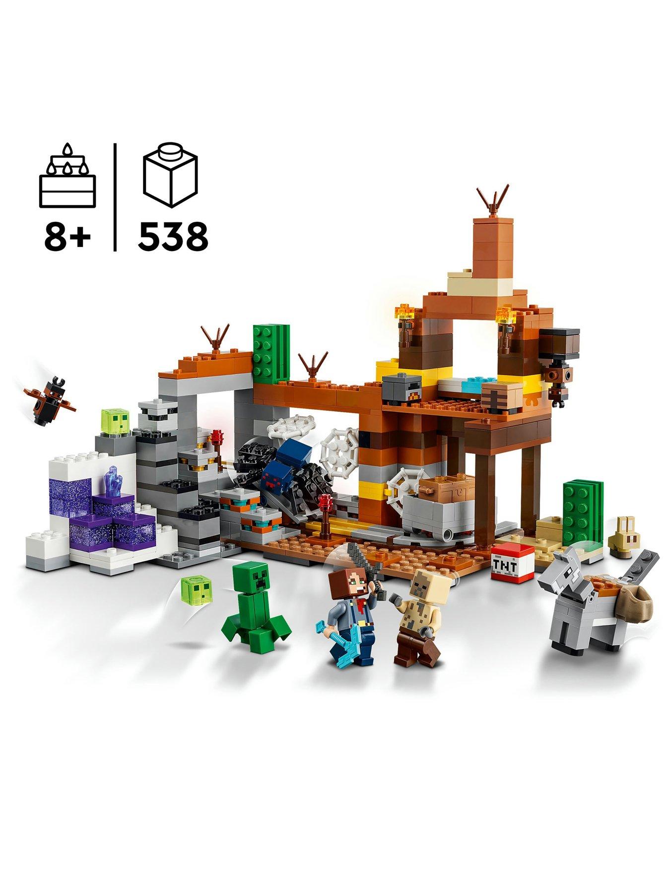  image of lego-minecraft-the-badlands-mineshaft-toy-set-21263