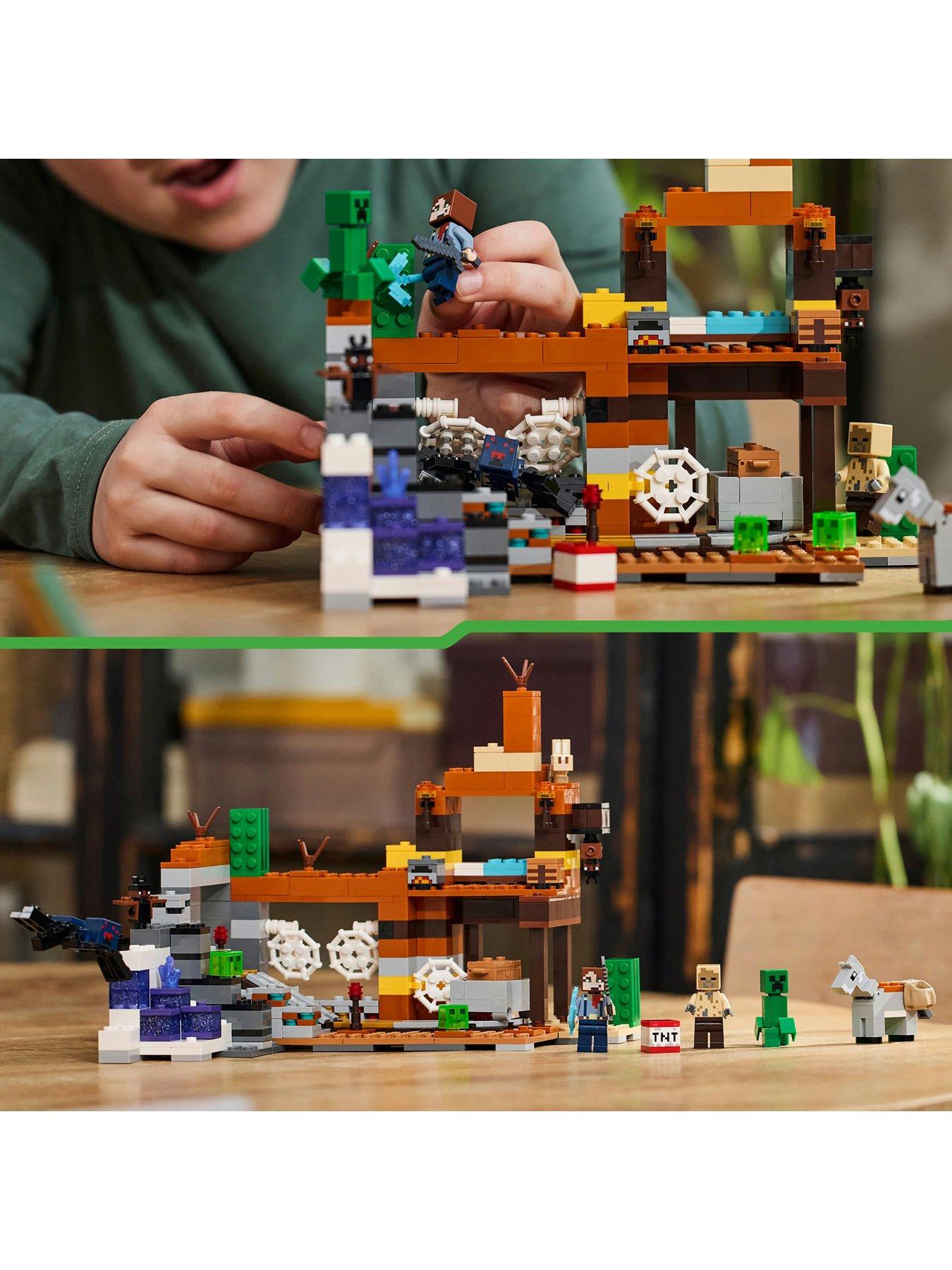  image of lego-minecraft-the-badlands-mineshaft-toy-set-21263