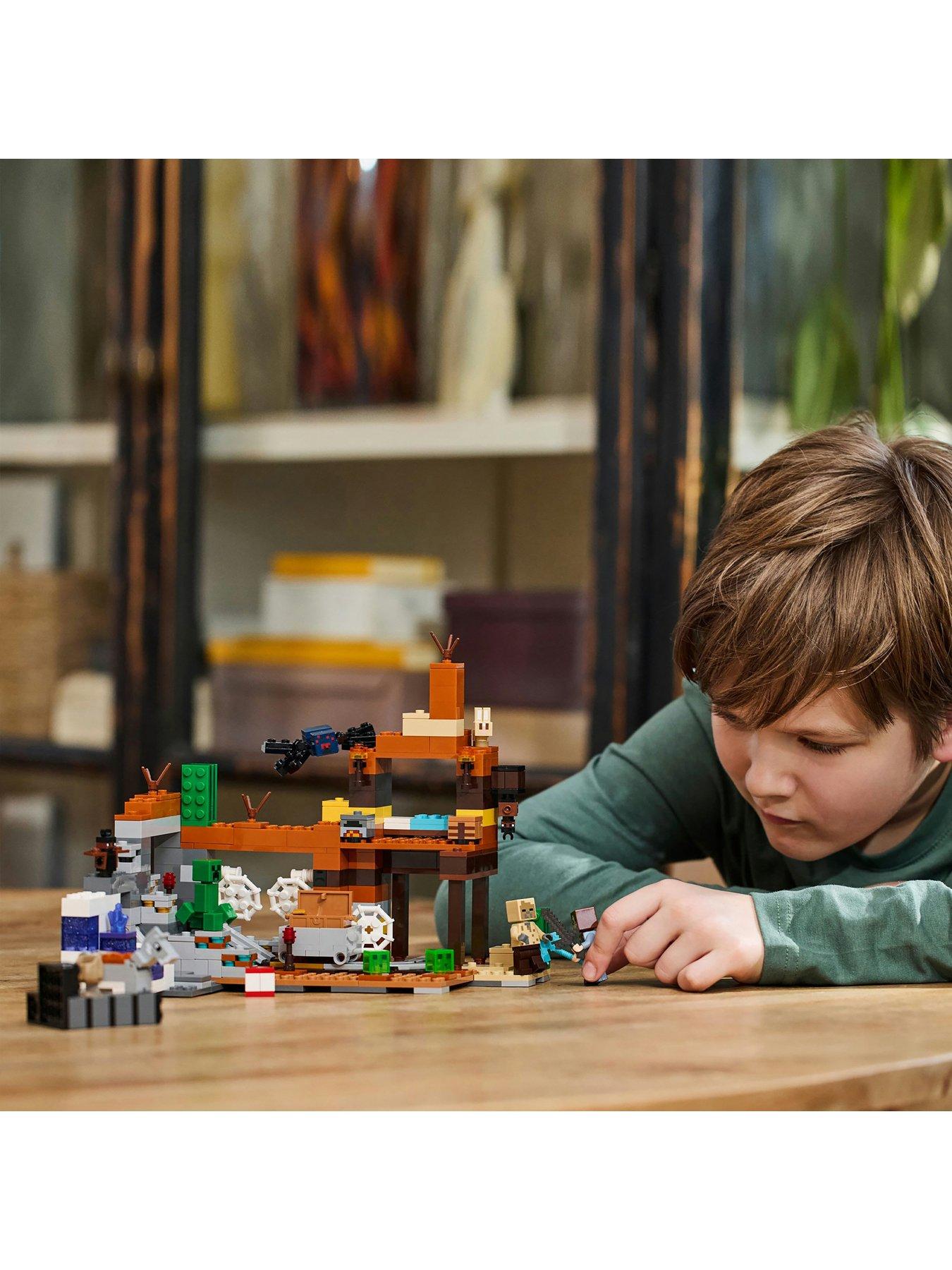  image of lego-minecraft-the-badlands-mineshaft-toy-set-21263