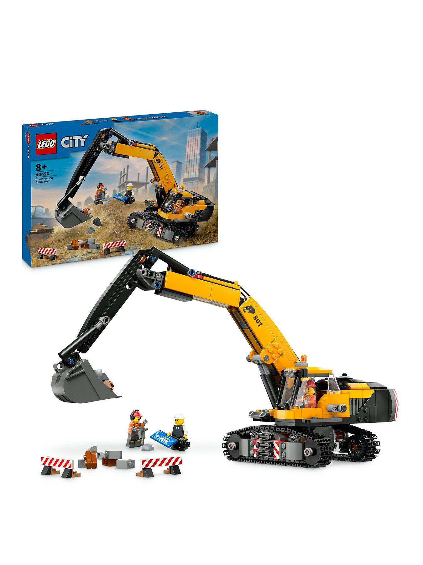 LEGO City Yellow Construction Excavator Toy 60420