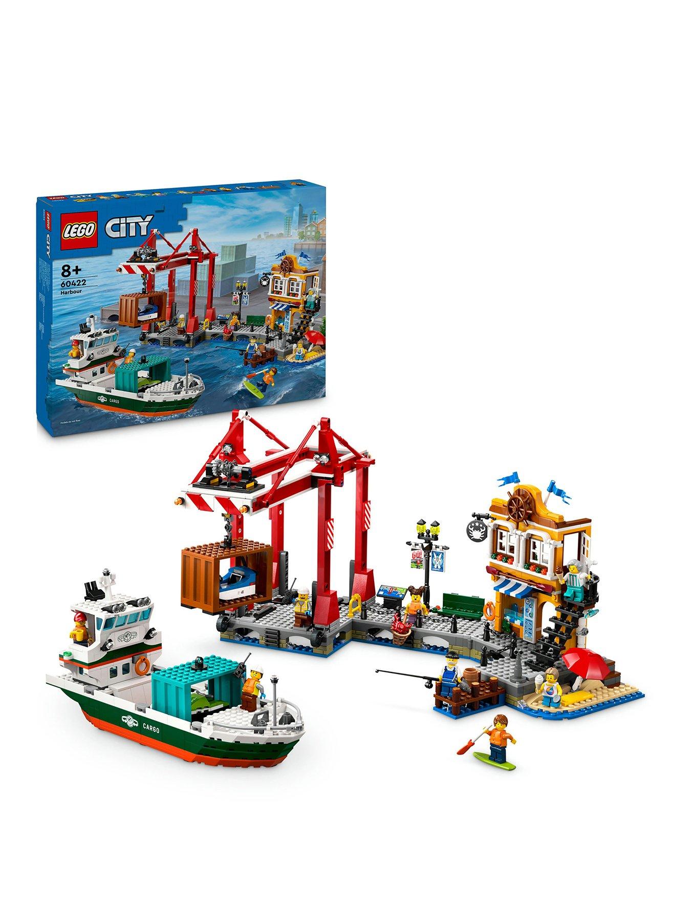undefined Seaside Harbour with Cargo Ship Toy 60422