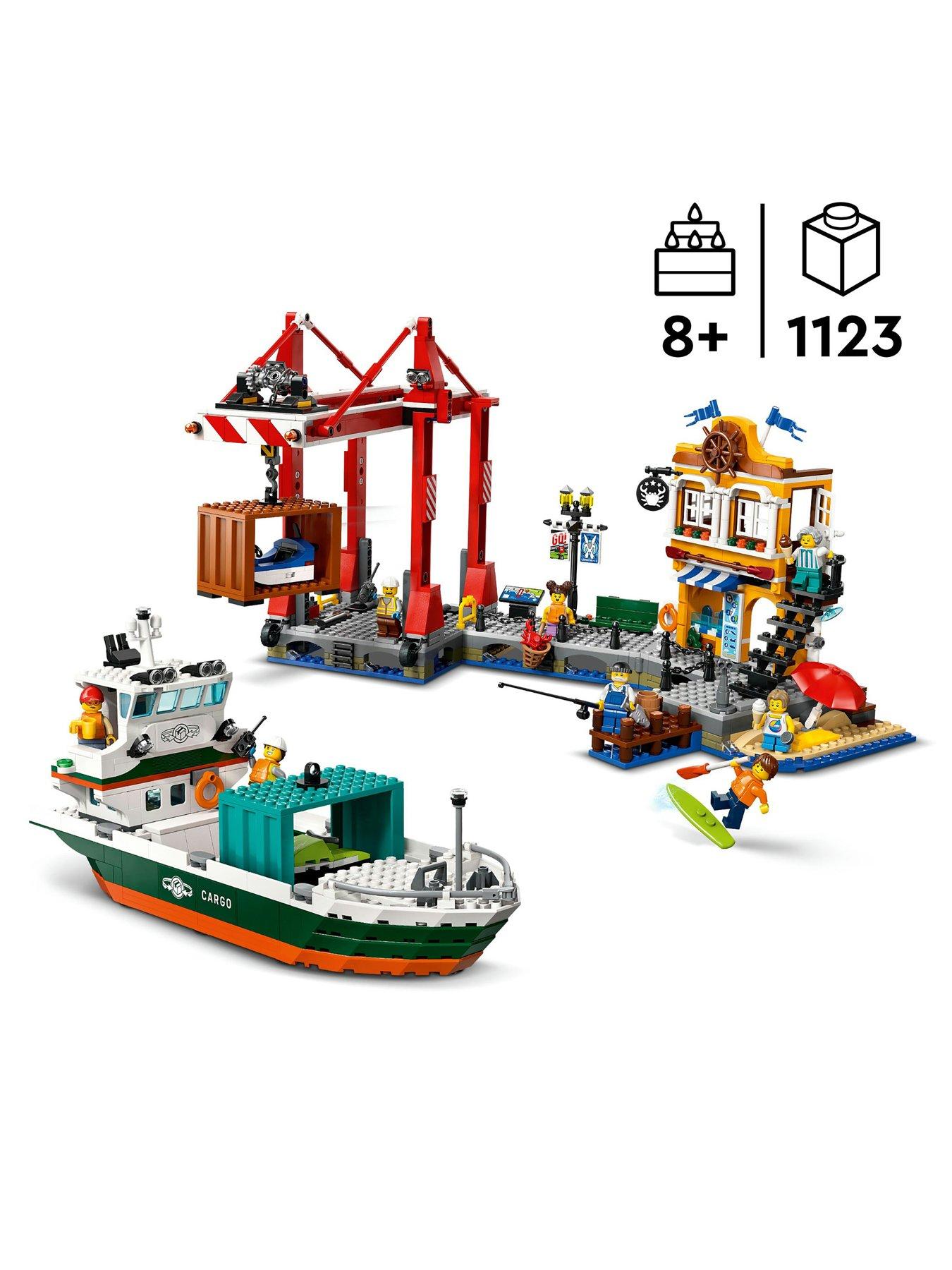  image of lego-city-seaside-harbour-with-cargo-ship-toy-60422