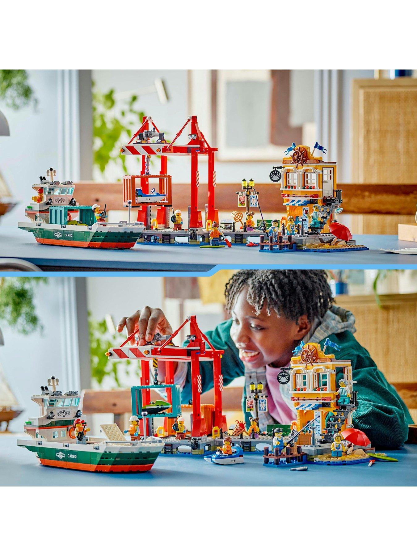  image of lego-city-seaside-harbour-with-cargo-ship-toy-60422