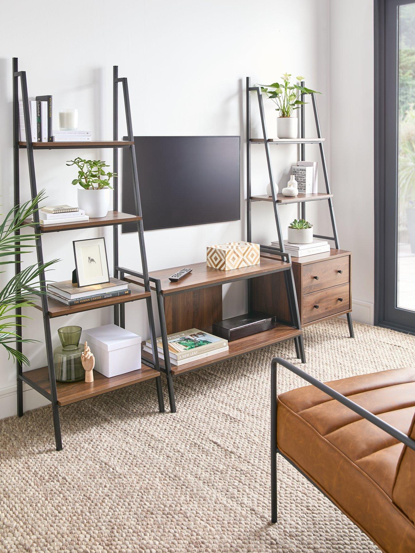 front image of very-home-otis-3-piecenbspfurniture-set-4-tier-ladder-shelf-nbsp2-drawer-3-shelf-unit-tv-unit-fits-up-to-40-inch-tvnbsp--fsc-certified