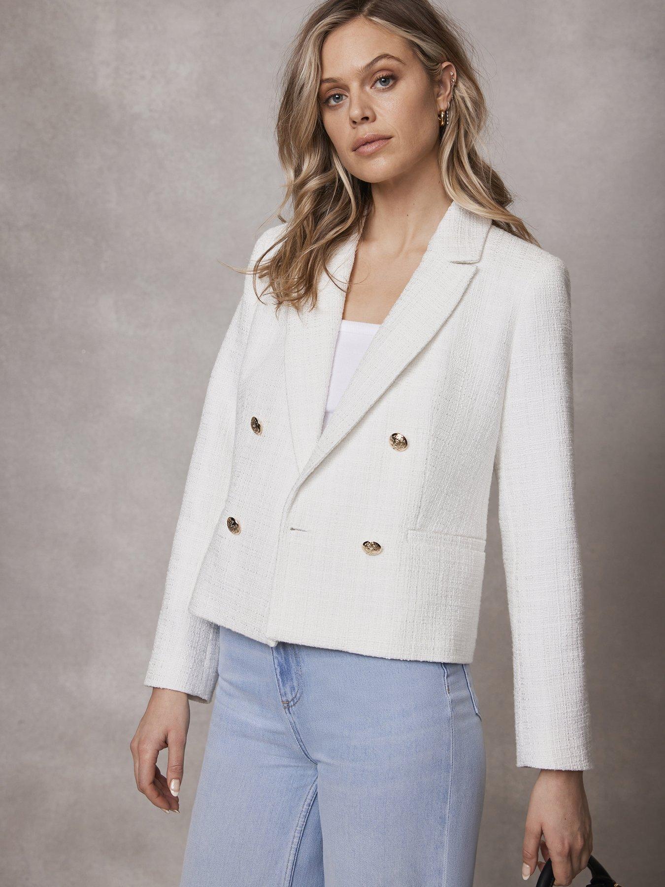 Ivory Boucle Blazer