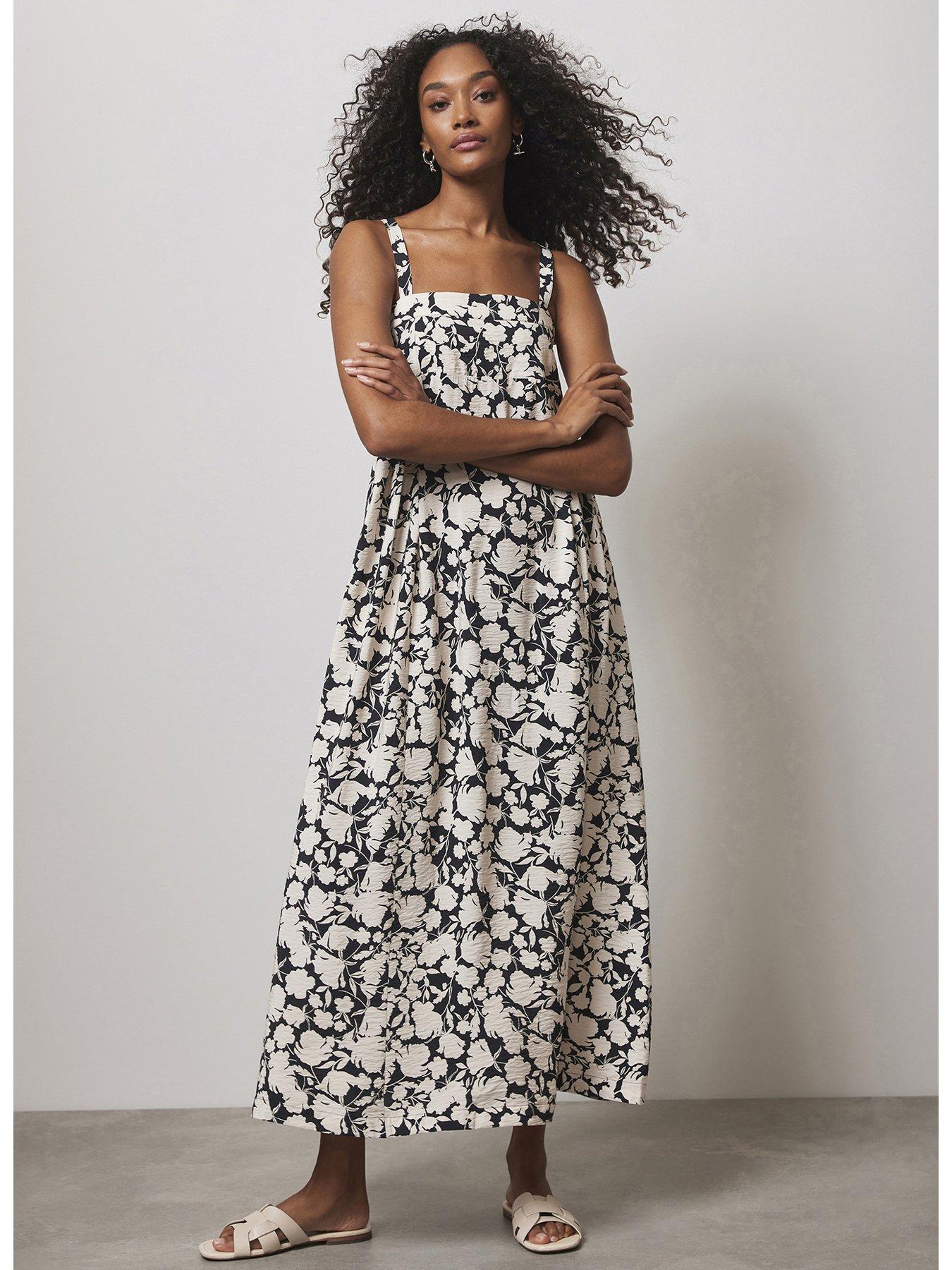 Mint Velvet Floral Print Frill Mini Dress littlewoods