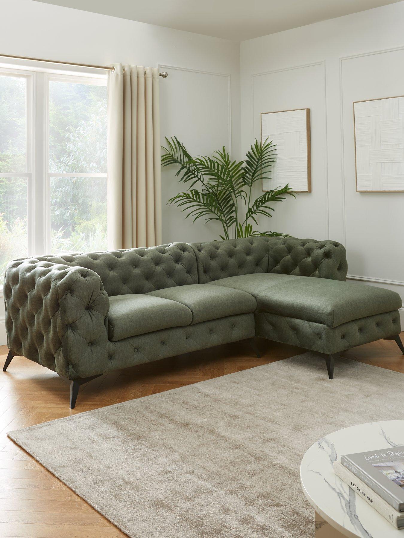 Image 1 of 7 of Very Home Chelsey Right Hand Fabric&nbsp;Corner Chaise Sofa&nbsp;- FSC&reg; Certified