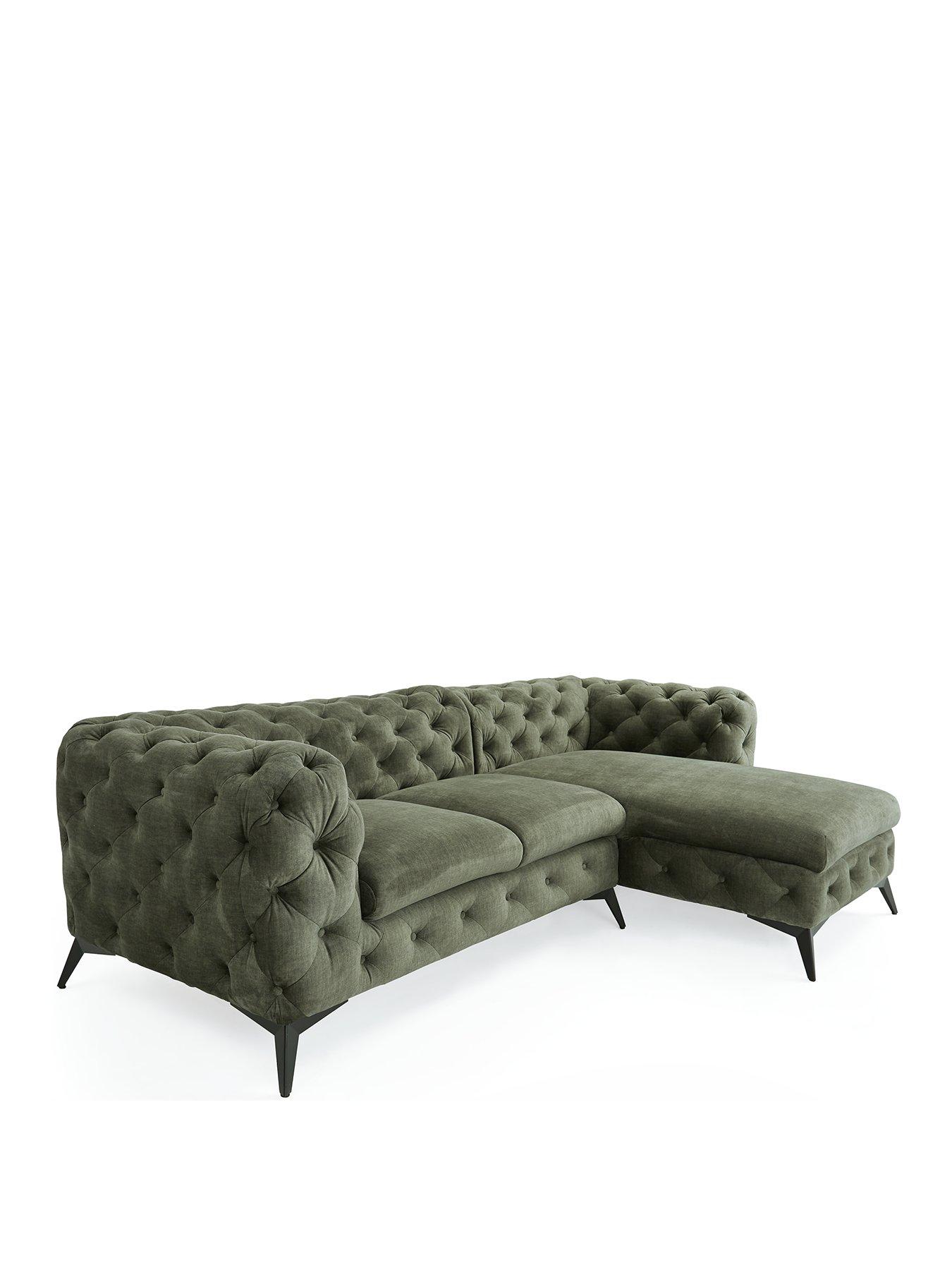 Image 3 of 7 of Very Home Chelsey Right Hand Fabric&nbsp;Corner Chaise Sofa&nbsp;- FSC&reg; Certified