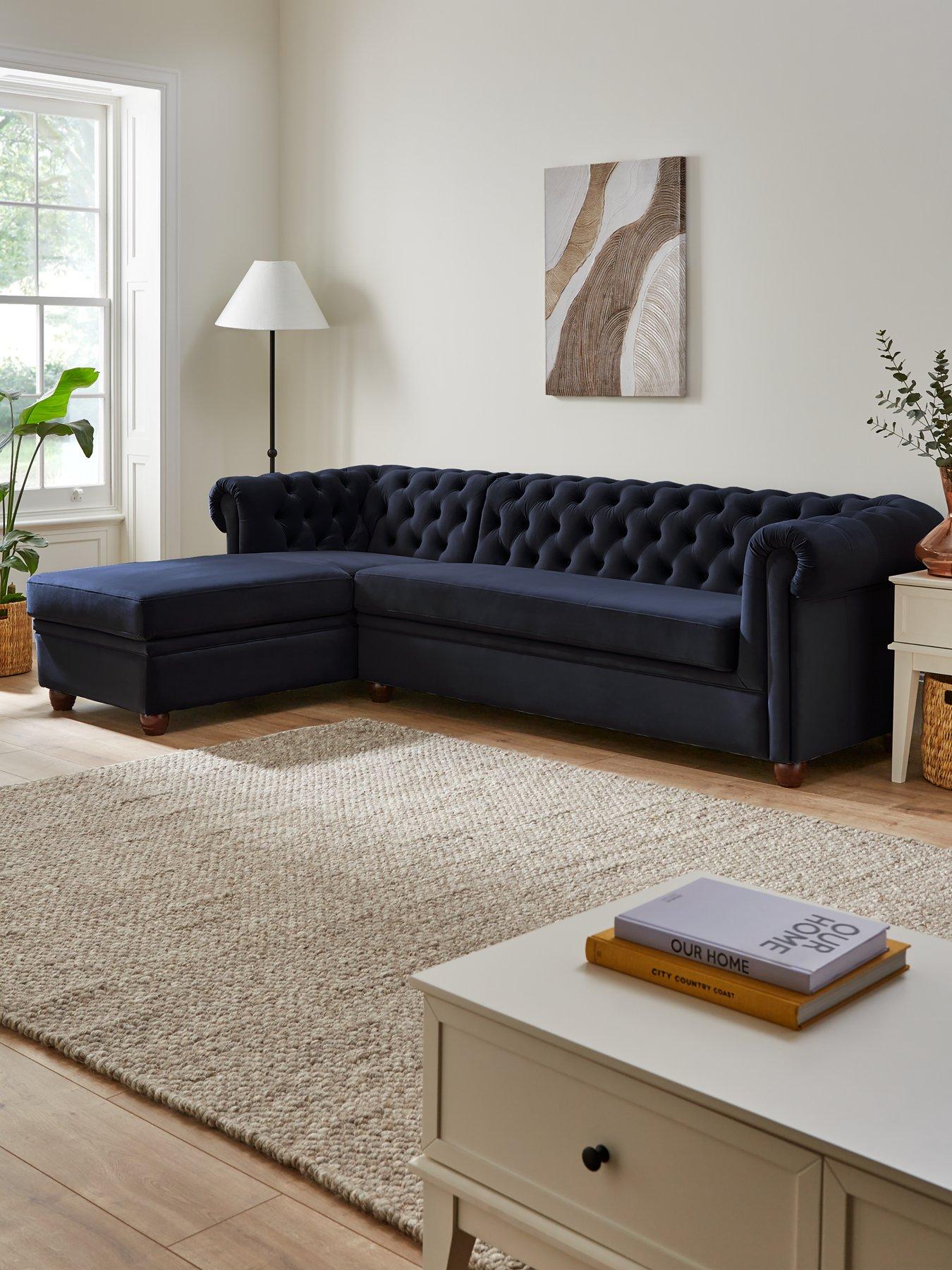 Very Home Chester Left Hand Fabric Corner Chaise Sofa - FSC Certified