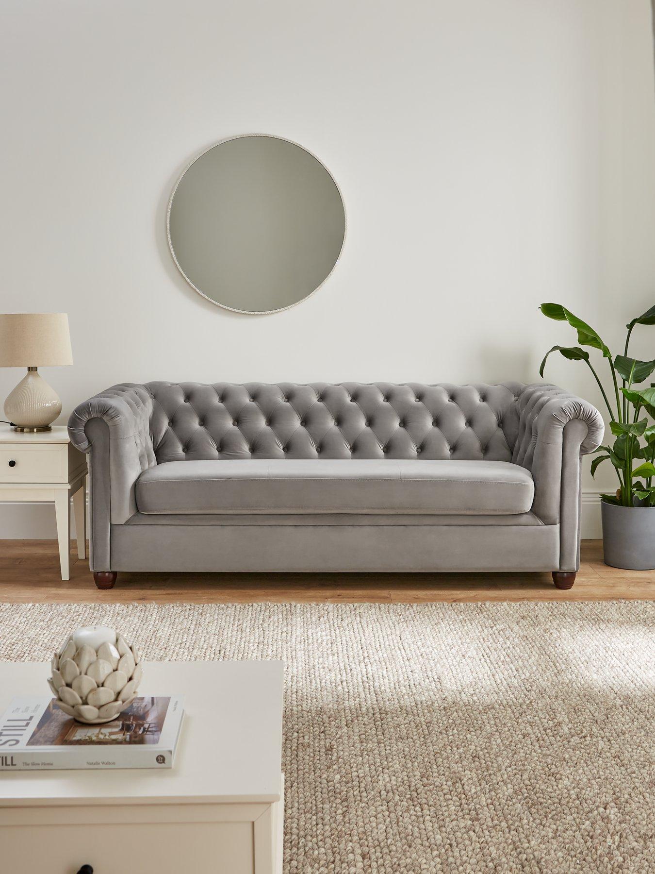 Very Home Chester Fabric 3 Seater Sofa - FSC Certified