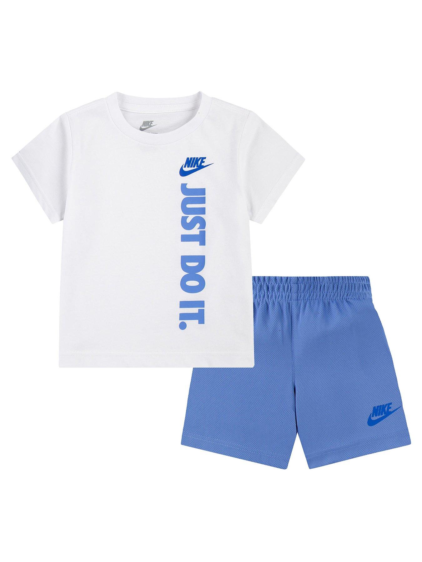 undefined Kids Boys Just Do It T-shirt And Short Set - Blue