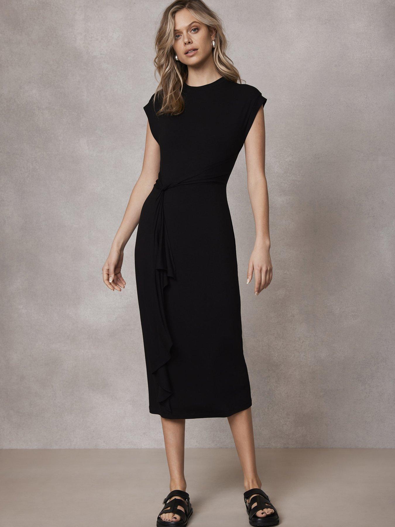 Mint Velvet Knot Detail Jersey Midi Dress littlewoods