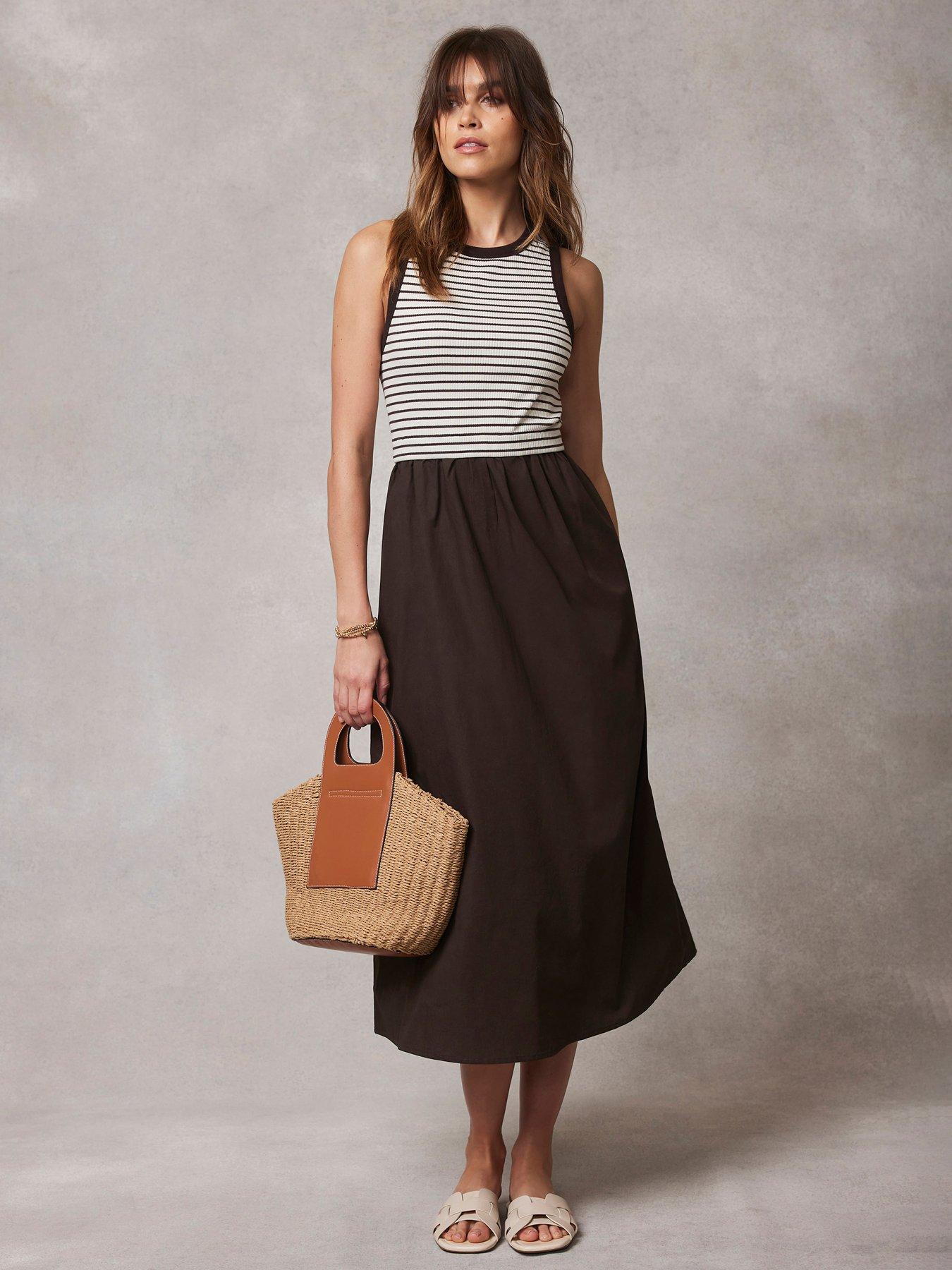Mint velvet striped dress sale