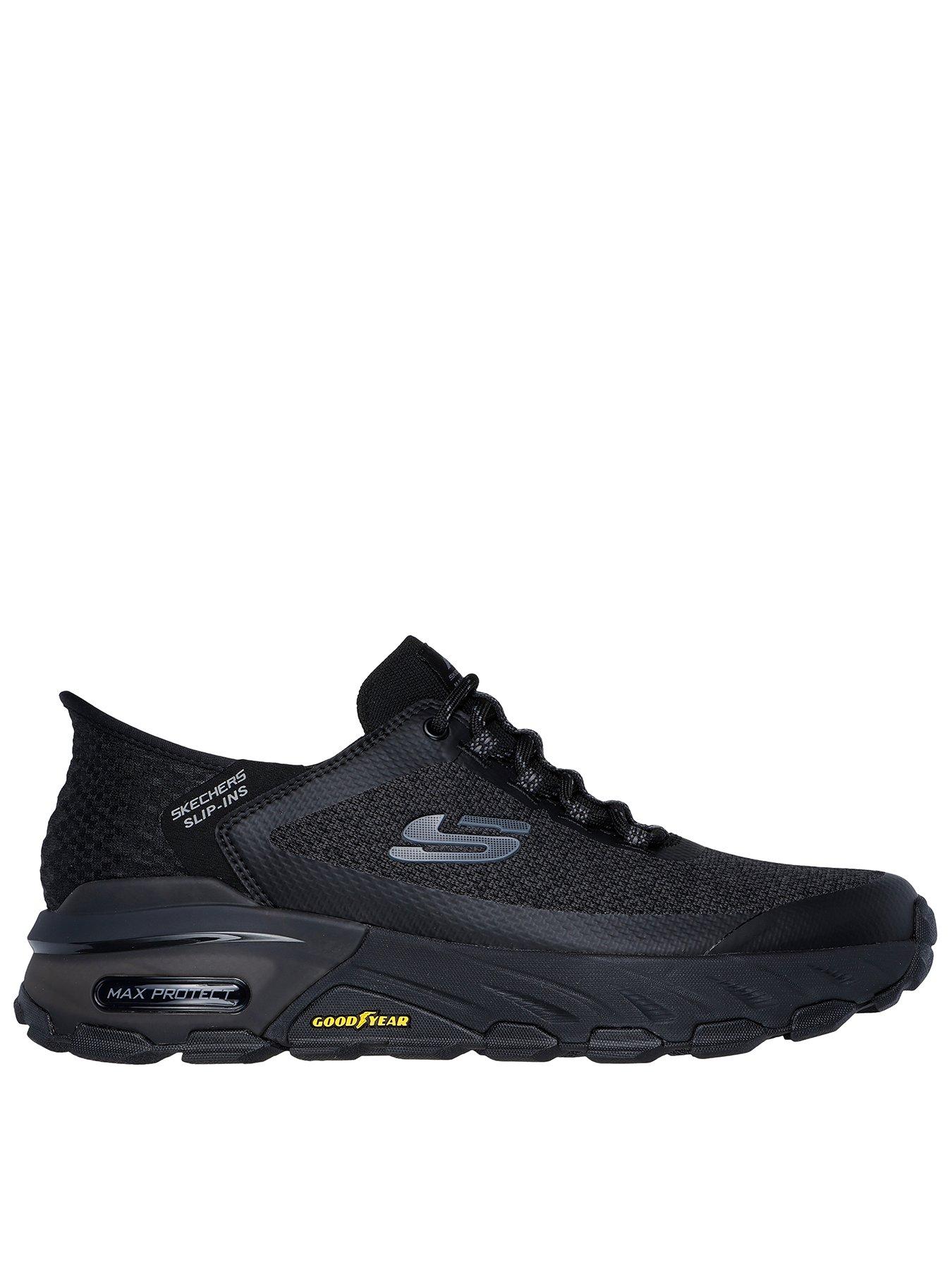 Skechers Outdoors Slip ins Max Protect Air Cooled Goodyear Trainers Black littlewoods