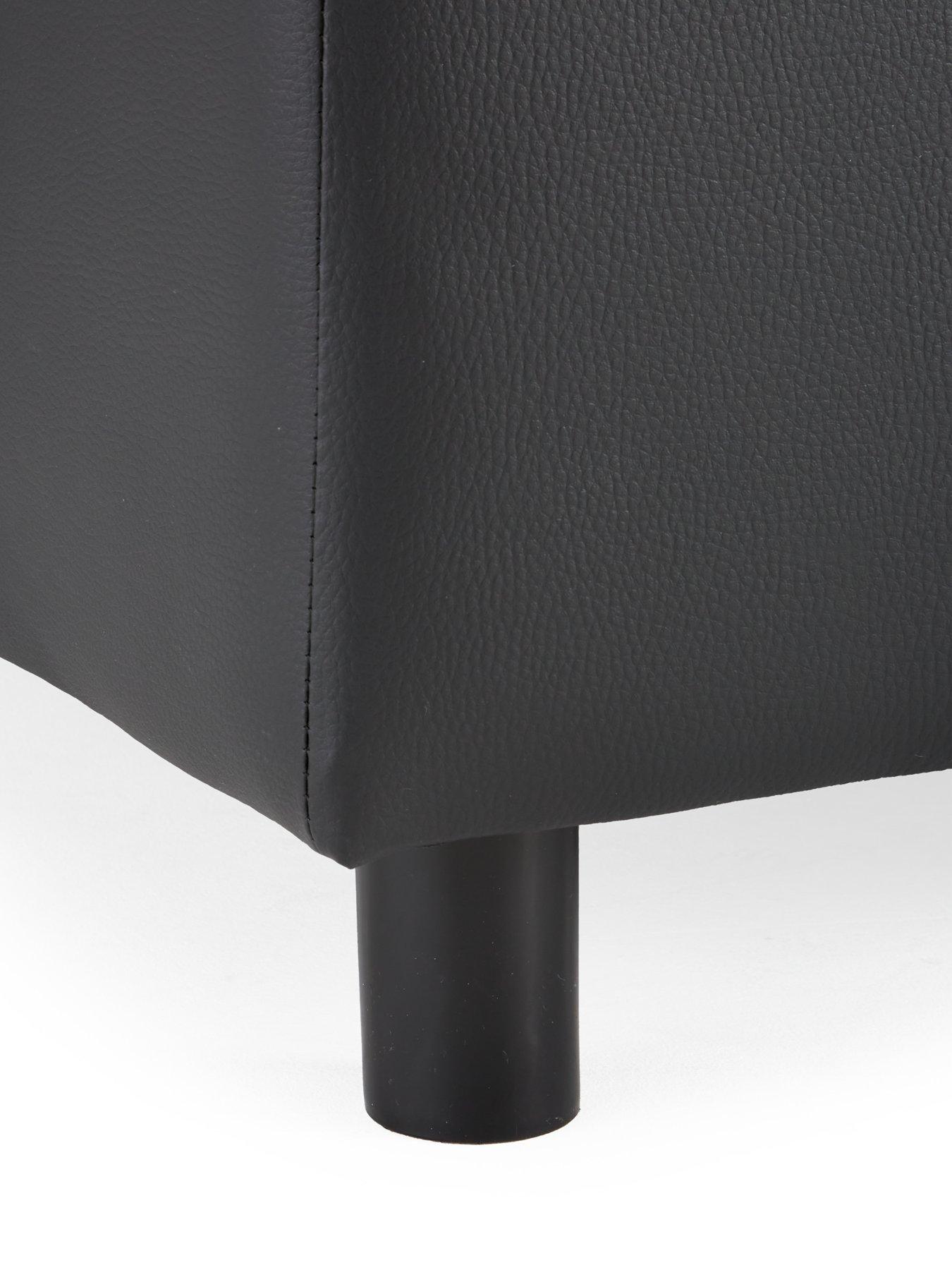 Image 4 of 7 of The Very Collection Clarke Left Hand Corner Faux Leather Chaise Sofa - FSC&reg; Certified