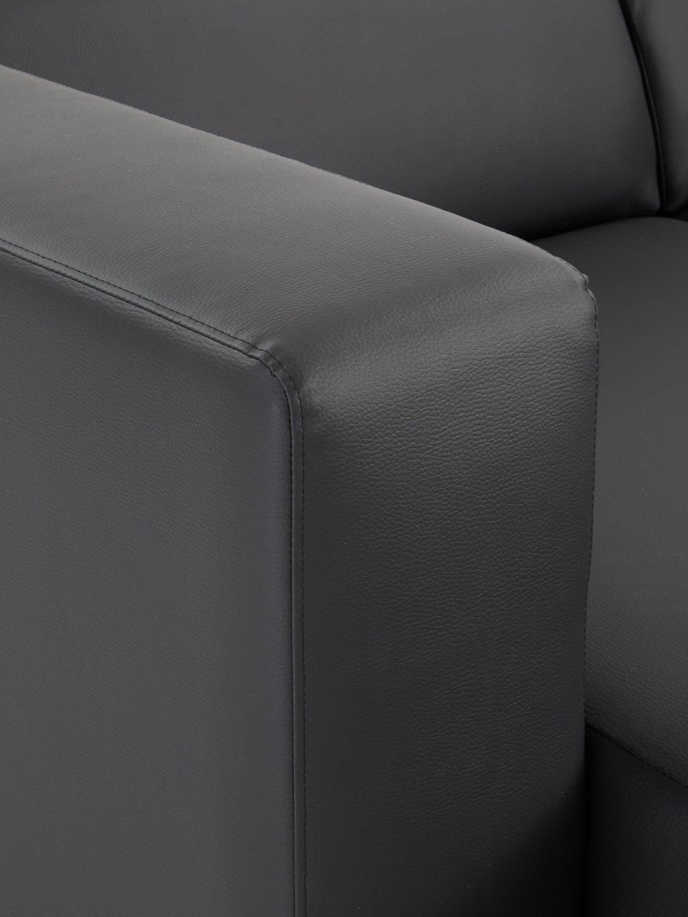 Image 5 of 7 of The Very Collection Clarke Left Hand Corner Faux Leather Chaise Sofa - FSC&reg; Certified