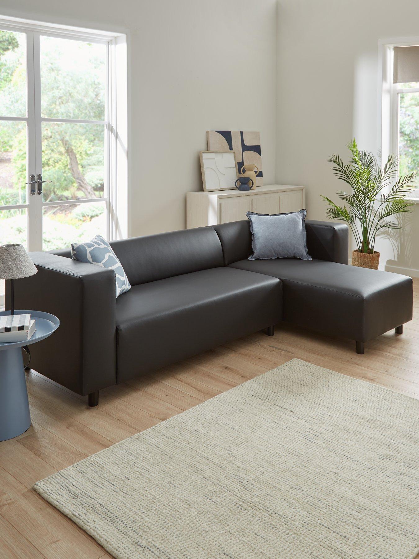 the-very-collection-clarke-right-handnbspcorner-faux-leather-chaise