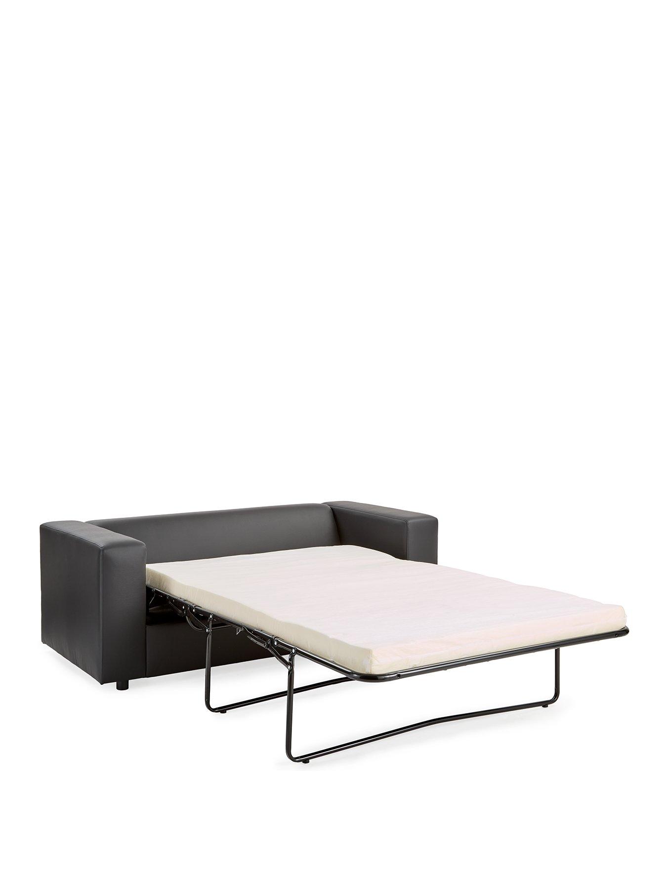  image of very-home-clarke-faux-leather-sofa-bed