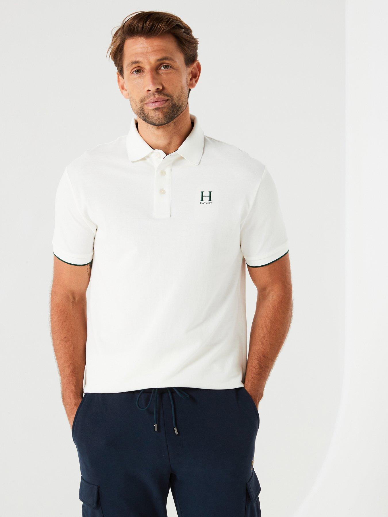 undefined Heritage H Logo Polo Shirt - White