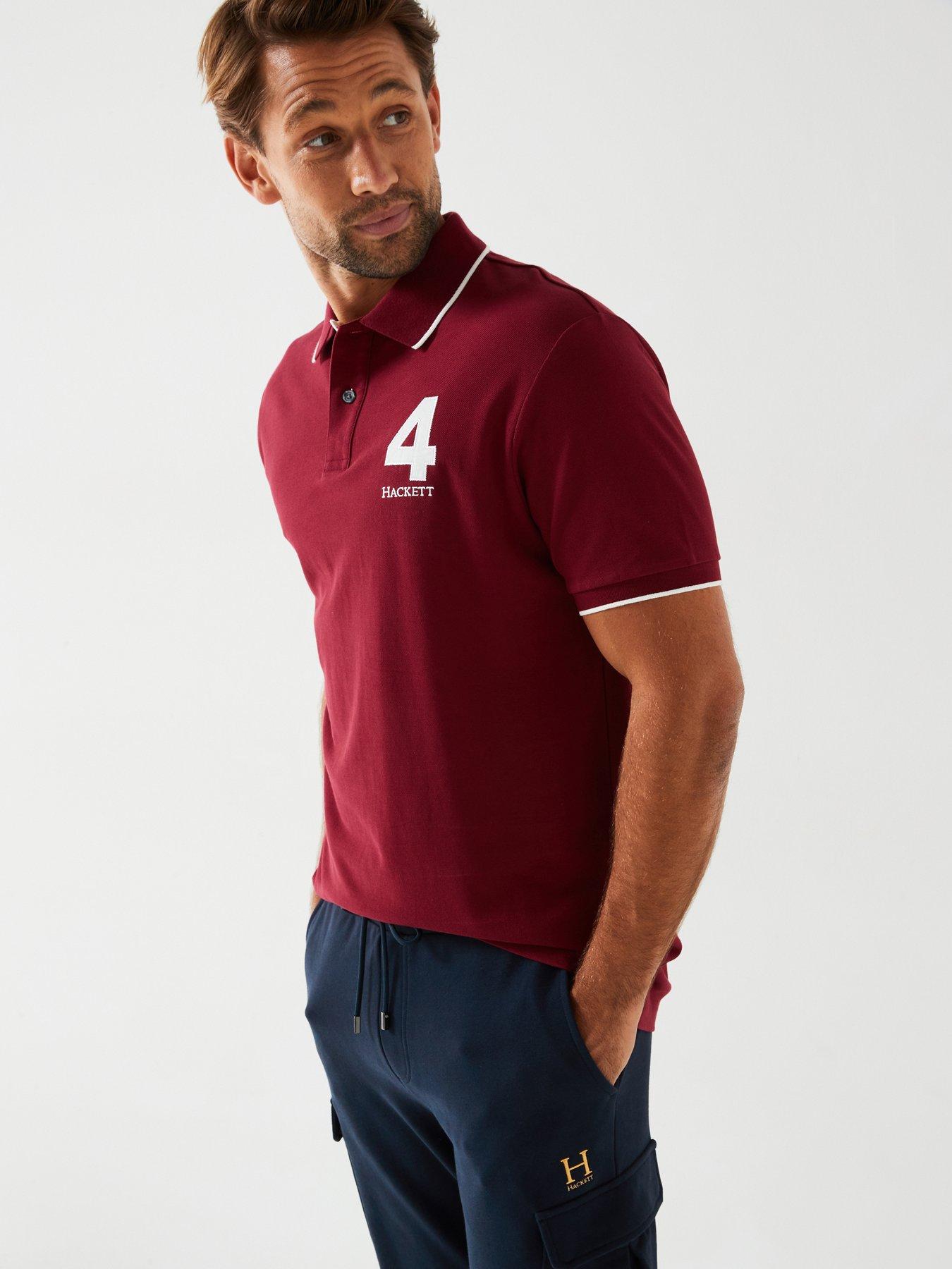 undefined Heritage Number Polo Shirt - Dark Red