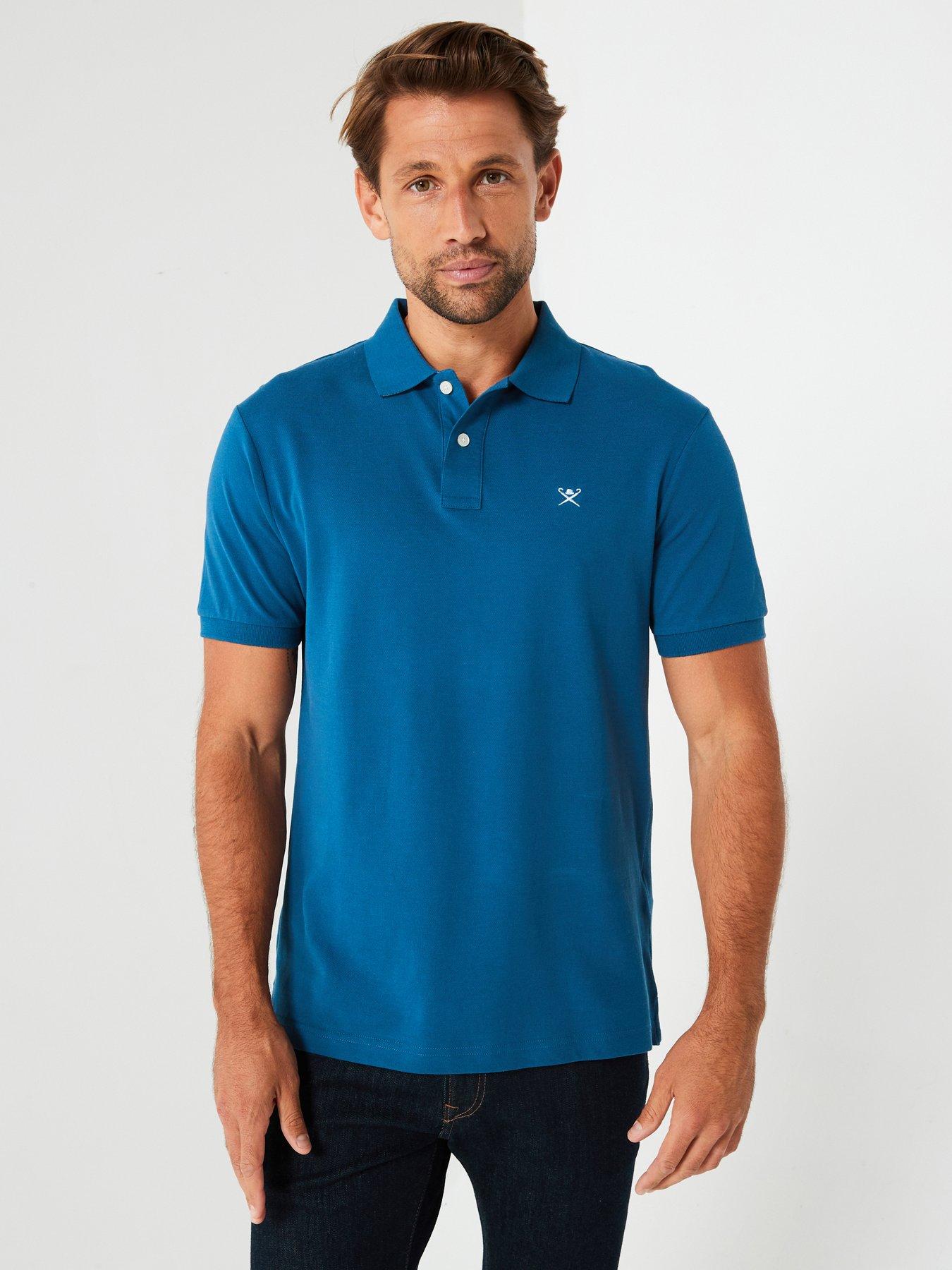 hackett-slim-fit-left-chest-logo-polo-shirt-blue