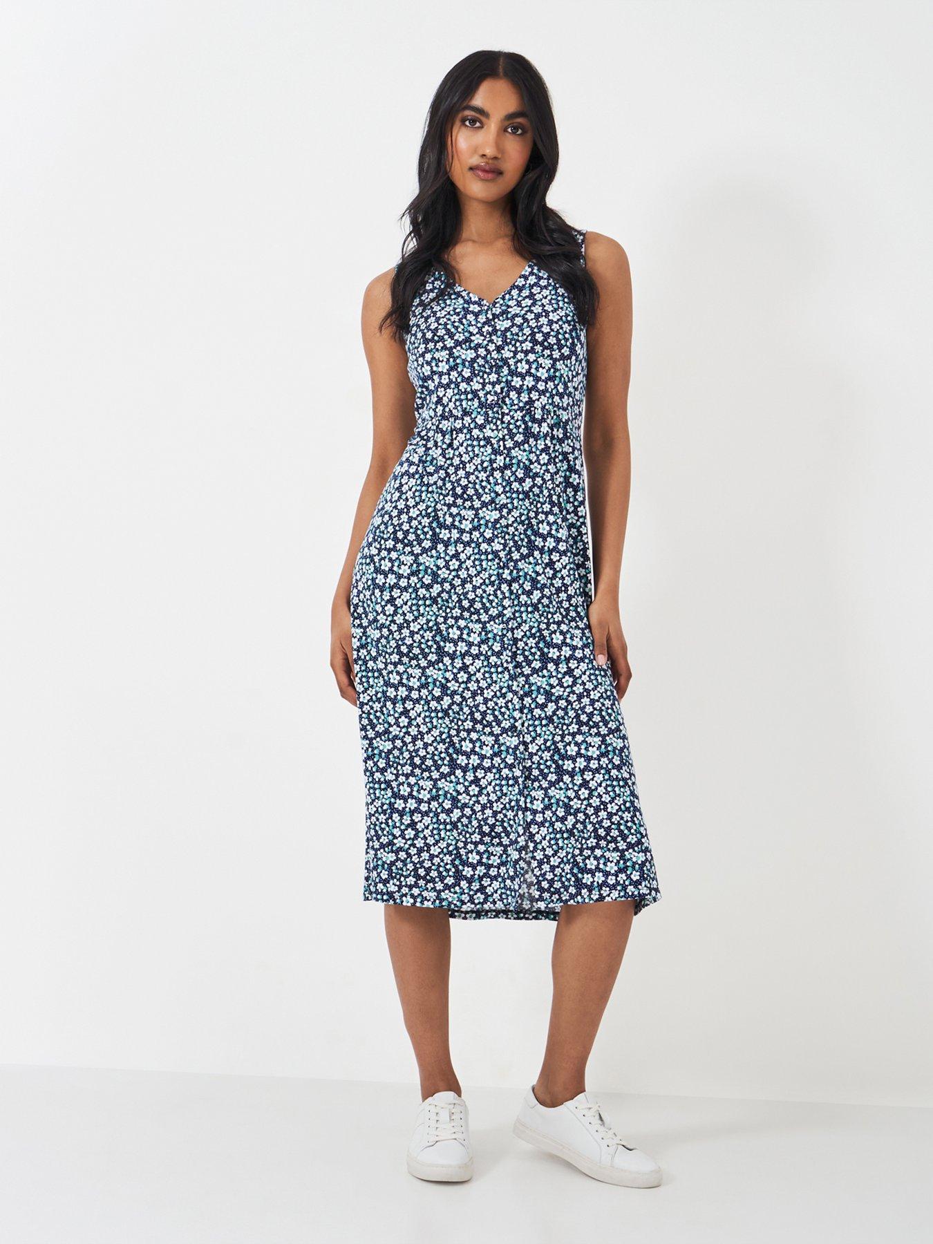 undefined Alyssa Sleeveless Button Through Dress - Multi