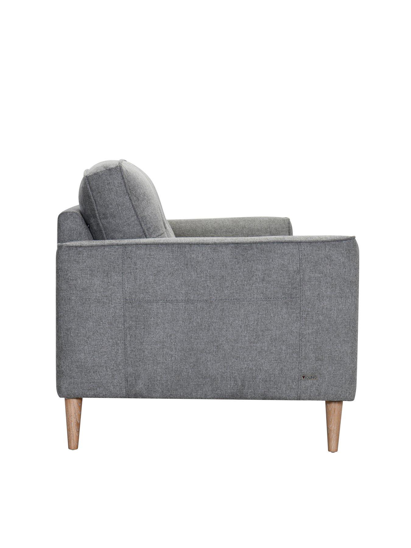 Image 3 of 6 of Very Home Oxford 3 + 2 Seater Fabric Sofa Set - Grey&nbsp;- FSC&reg; Certified