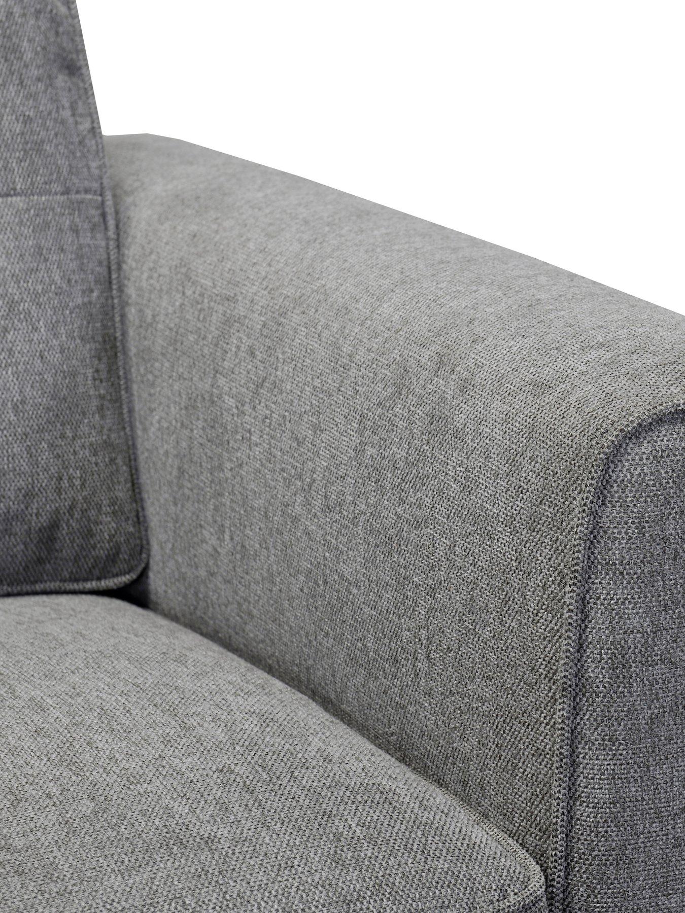  image of the-very-collection-oxford-3-2-seater-fabric-sofa-set-greynbsp--fscreg-certified