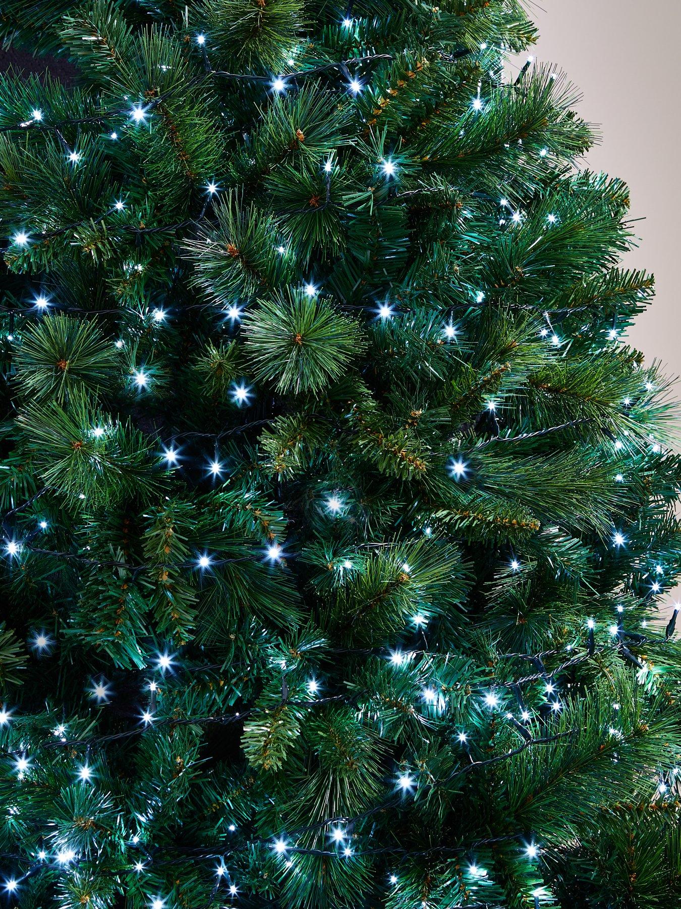 Festive 500 Sparkle Christmas Lights - Cool White