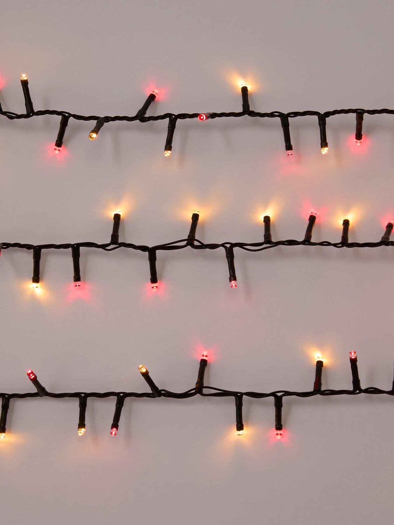 Image 3 of 3 of Festive 600 Winter Wishes Red &amp; White Firefly Outdoor Christmas Lights