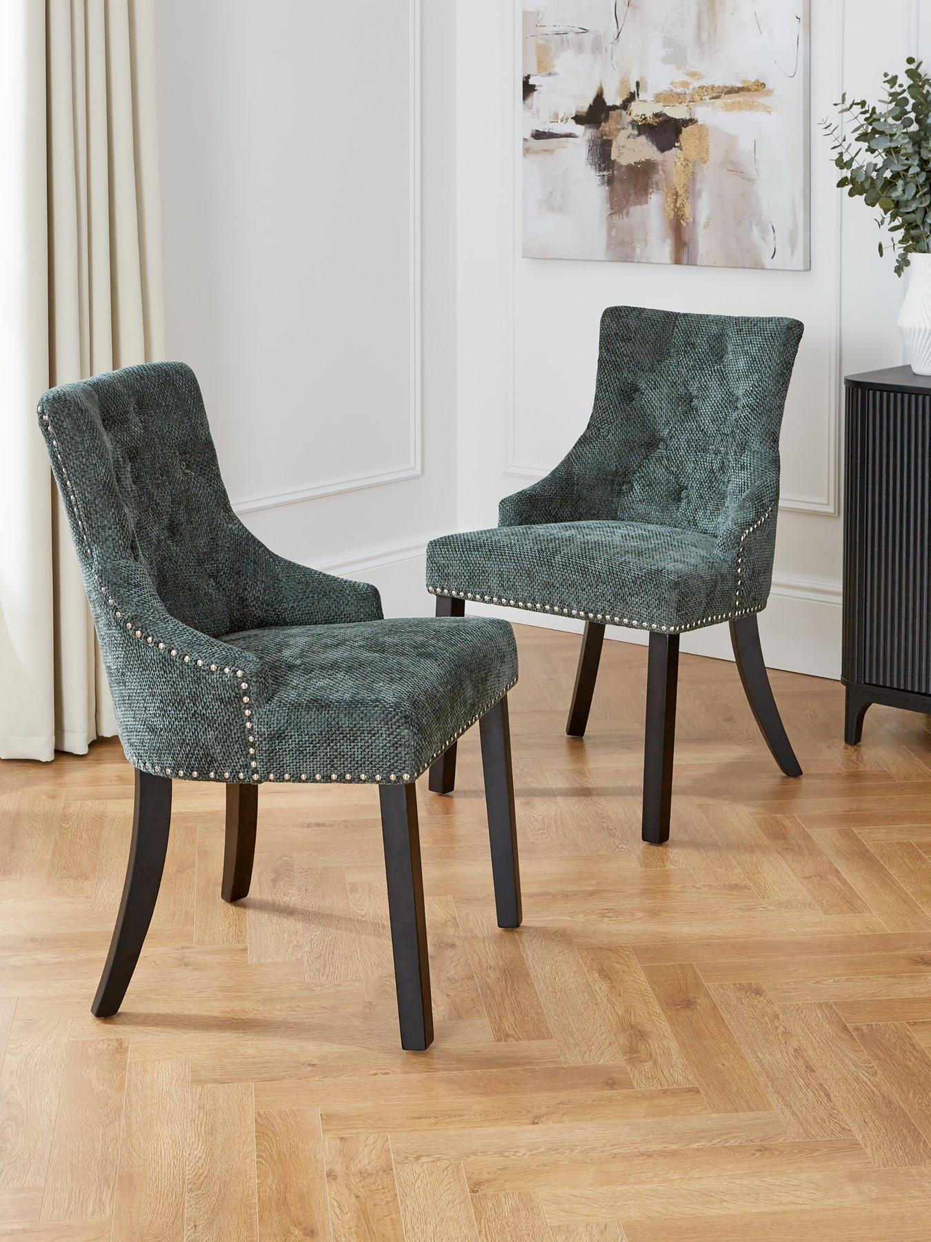 The Very Collection Pair of Warwick Chunky Weave Dining Chairs - FSC Certified