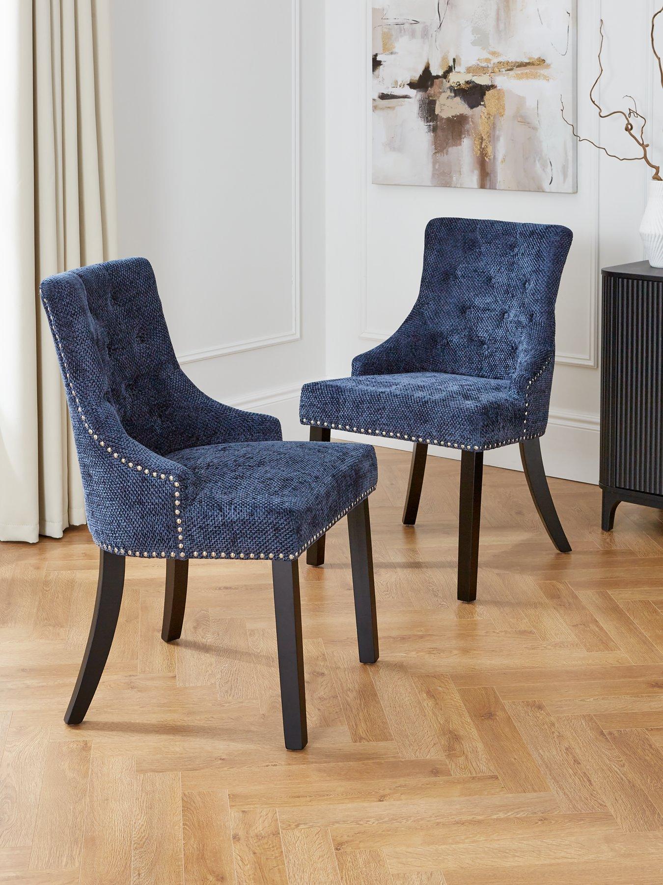 The Very Collection Pair of Warwick Chunky Weave Dining Chairs - FSC Certified