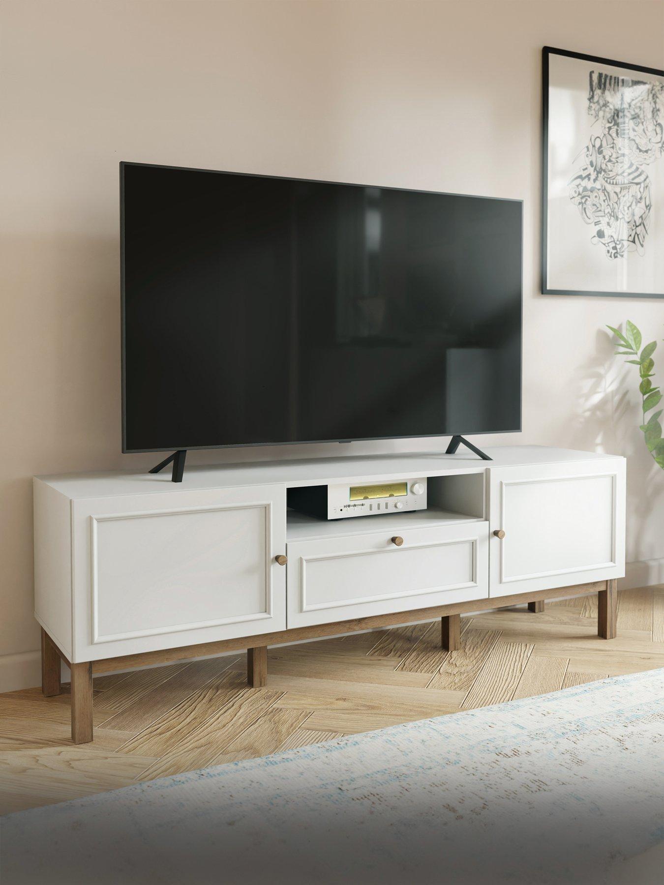 Penkridge TV Unit - Grey/Oak - fits TV up to 70 inch