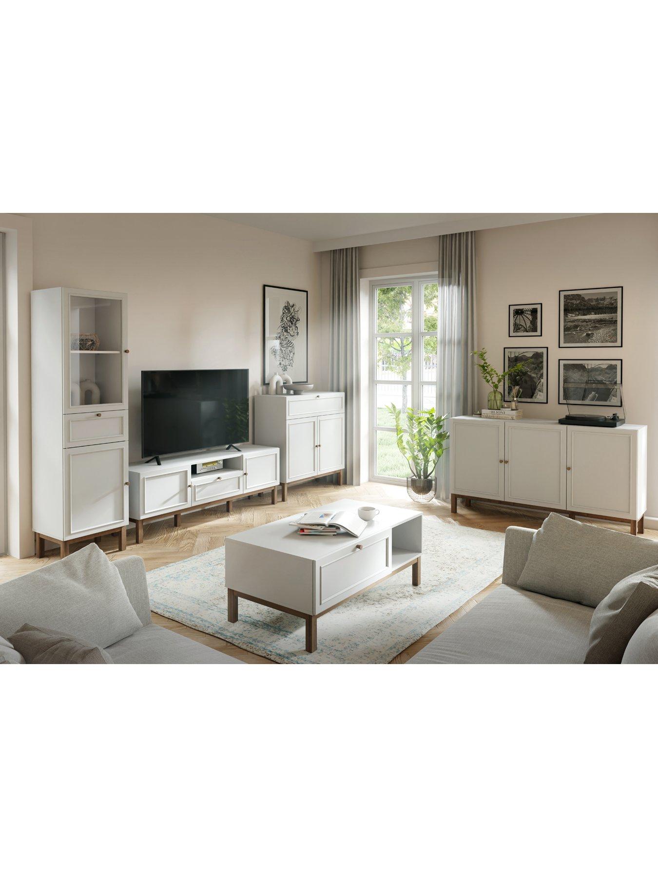 Image 7 of 7 of Penkridge 3 Door, 1 Drawer Sideboard - Grey/Oak