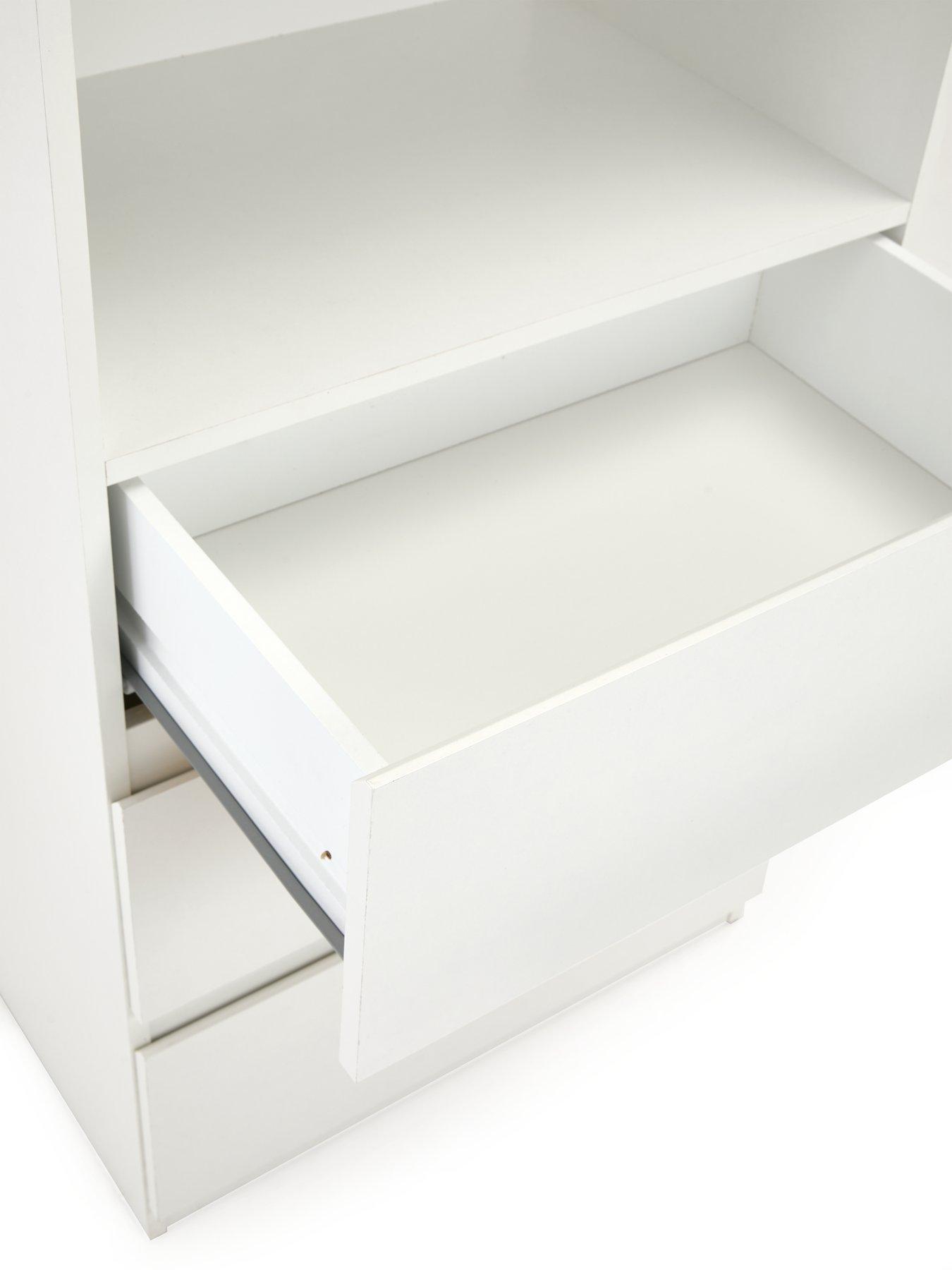  image of very-home-lisson-3-drawer-shelf-unit-whitenbsp--fsc-certified