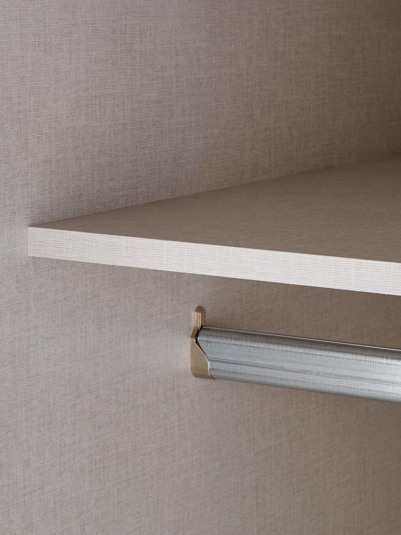  image of very-home-nico-190nbspcm-sliding-gloss-mirrored-wardrobe-white