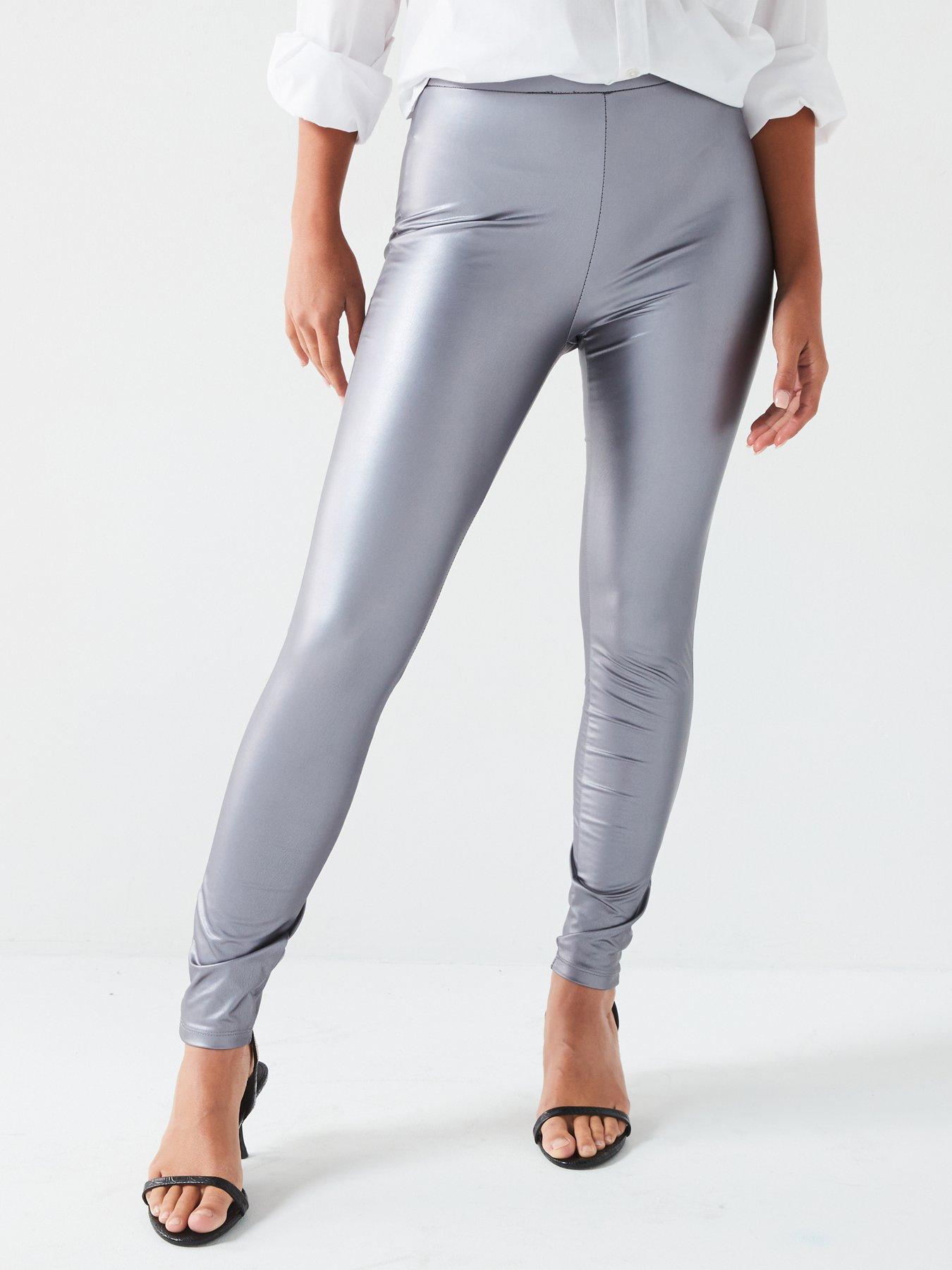 undefined Foil Metallic Legging - Grey
