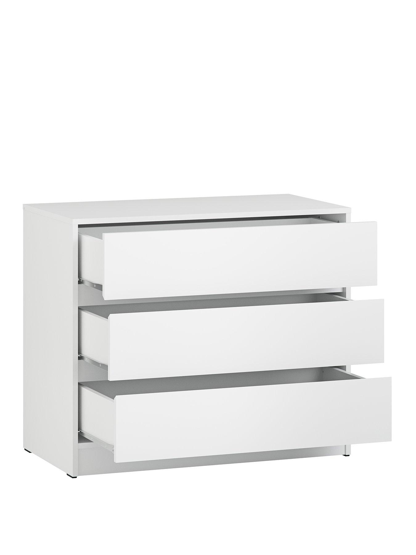 Image 2 of 4 of Little Acorns Kiko 3 Drawer Dresser - White