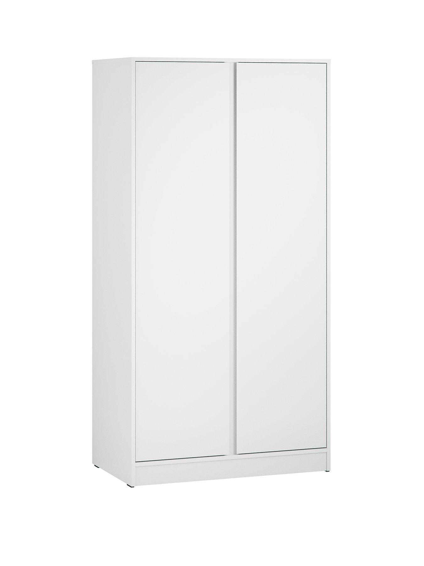  image of little-acorns-childrens-2-door-wardrobe-white
