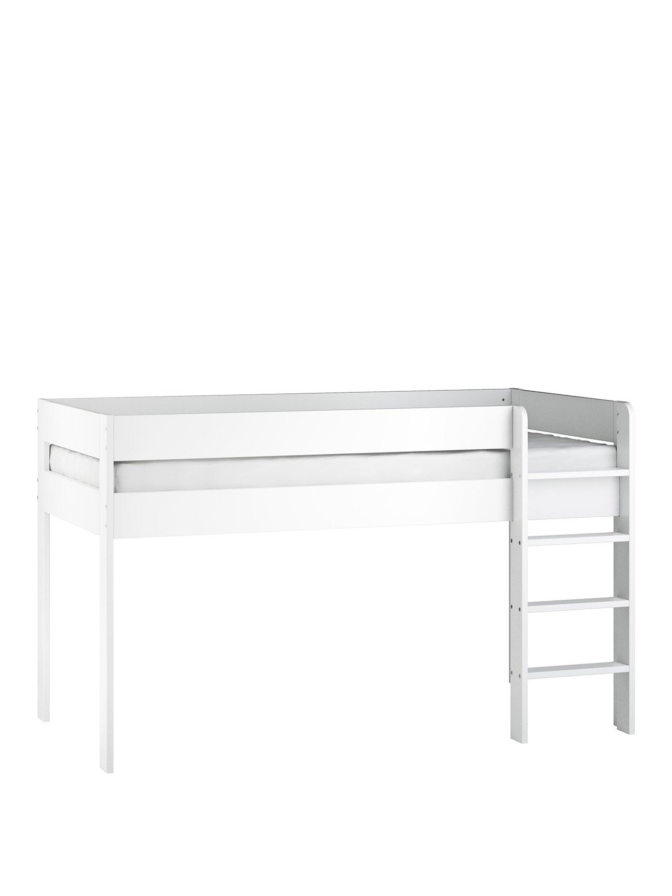  image of little-acorns-childrens-mid-sleeper-bedframe-white