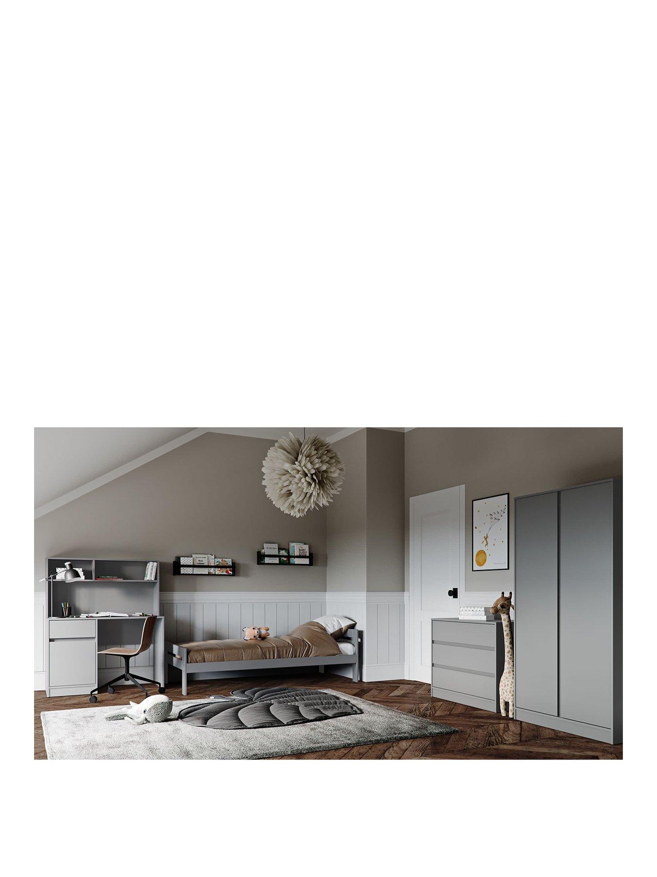 Image 3 of 4 of Little Acorns Kiko 3 Drawer Dresser - Grey