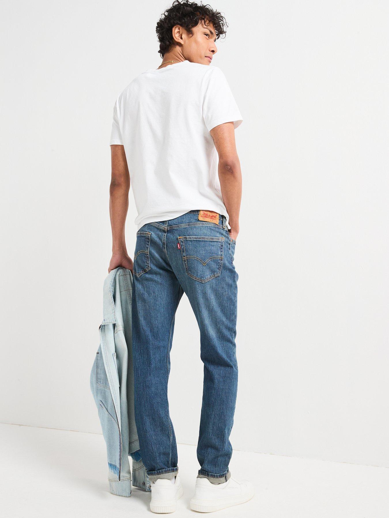  image of levis-levis-502t-taper-fit-performance-cool-jeans-everything-is-cool-dark-blue