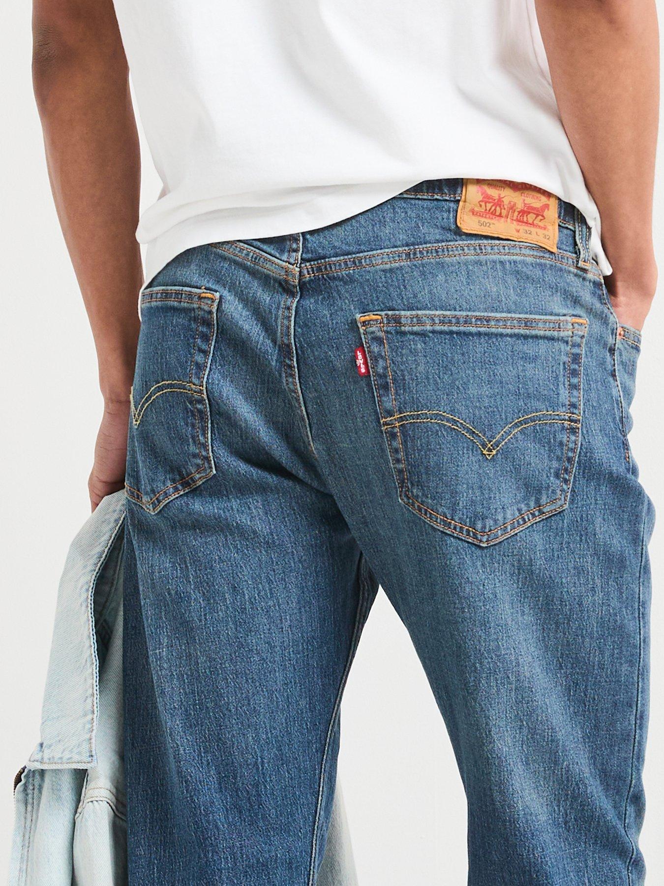  image of levis-levis-502t-taper-fit-performance-cool-jeans-everything-is-cool-dark-blue