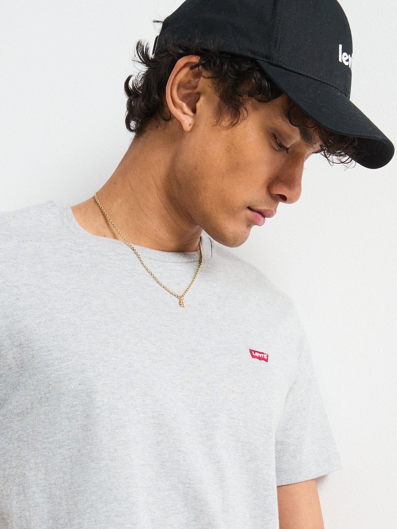  image of levis-short-sleeve-original-housemark-t-shirt-grey