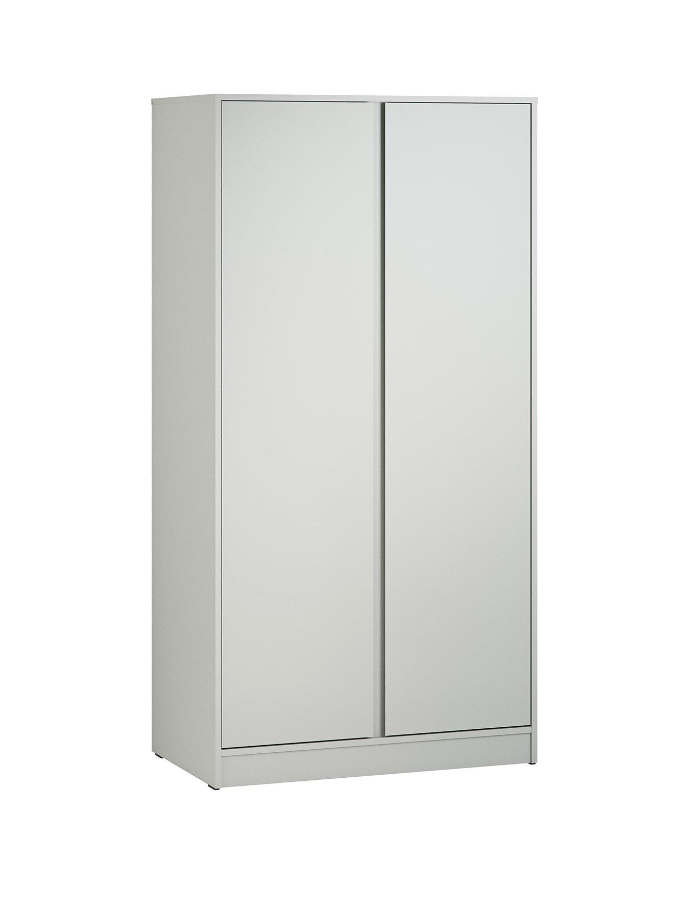  image of little-acorns-kiko-double-wardrobe-grey