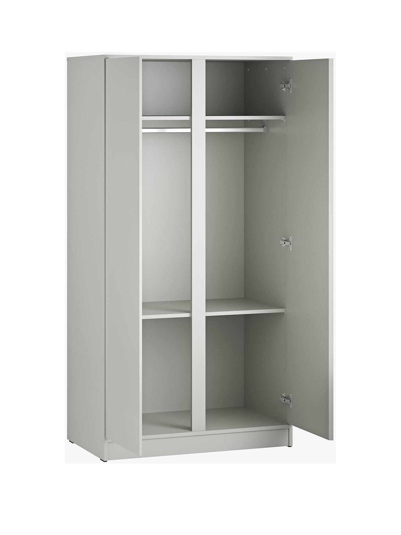  image of little-acorns-kiko-double-wardrobe-grey