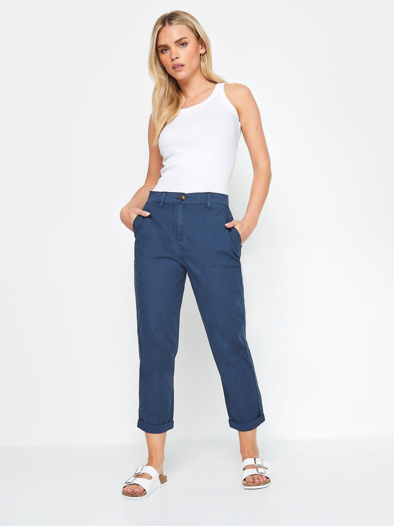  image of mco-petite-belt-loop-pocket-chino-nbspnavy-blue