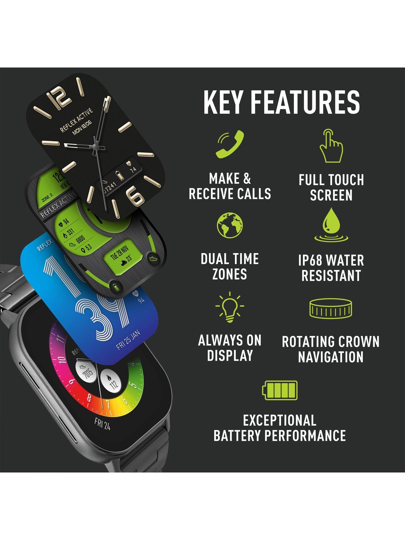 Image 6 of 7 of Reflex Active Series 30 Smart Calling Amoled Watch