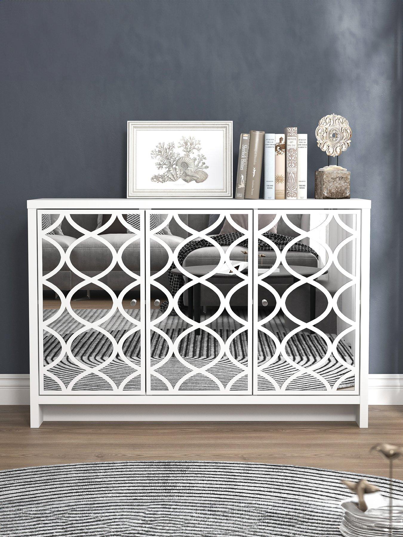 Image 1 of 6 of GFW Arianna 2 Door 3 Drawer Sideboard - White